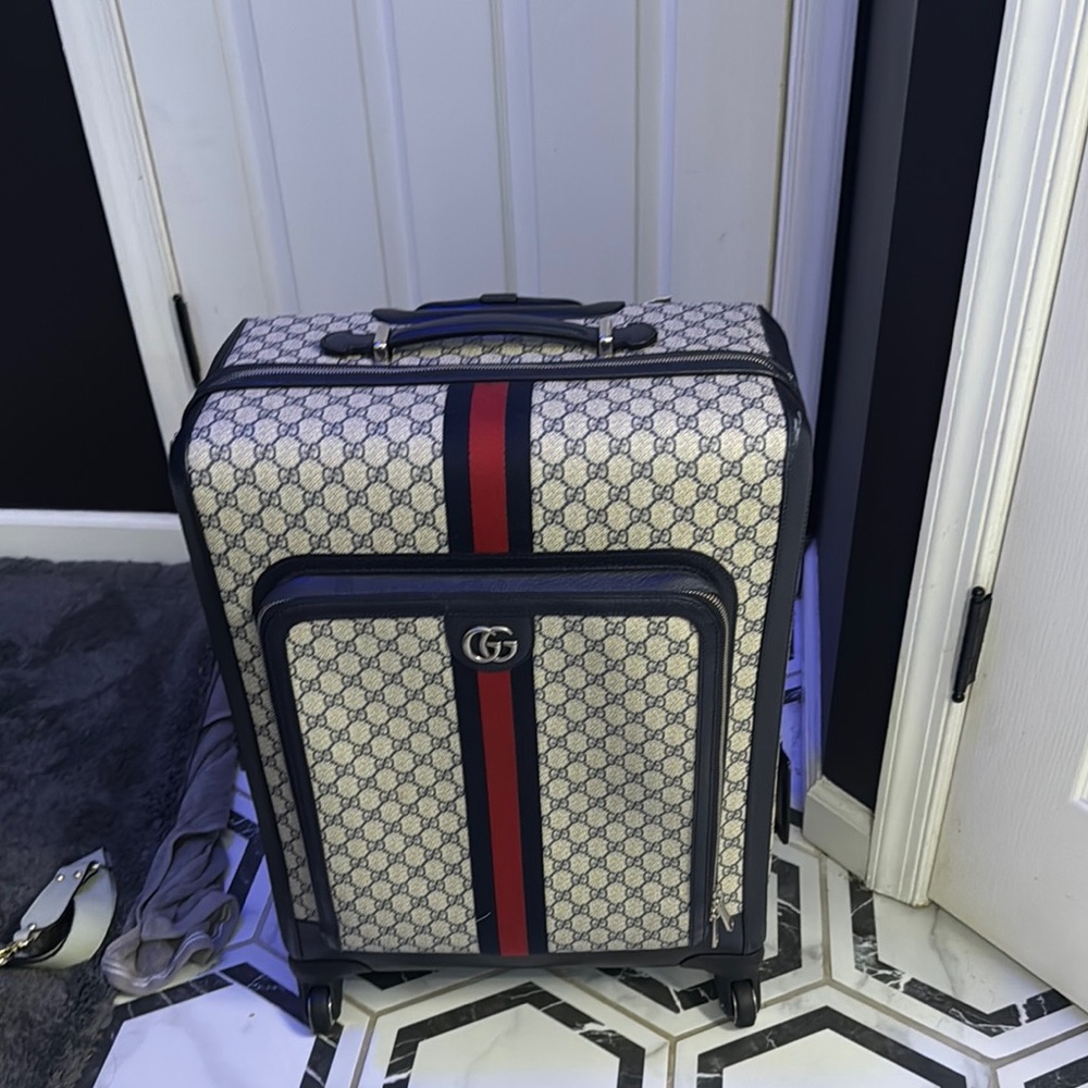 Gucci Cream and Black Travel Bag. Iconic Design. Only travel box. No handbag - Picture 2 of 7